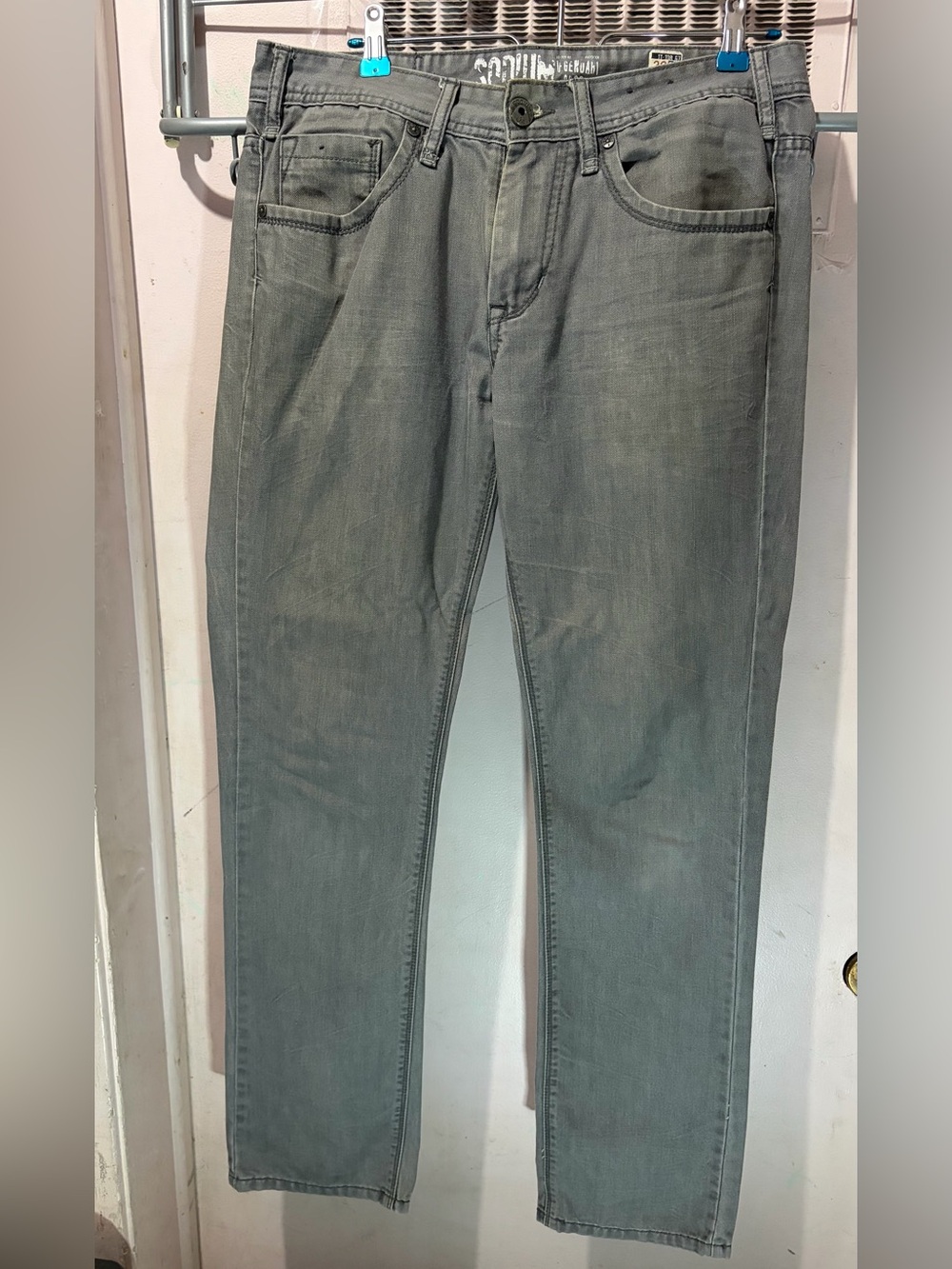 Men's Slim Jeans in Washed Gray